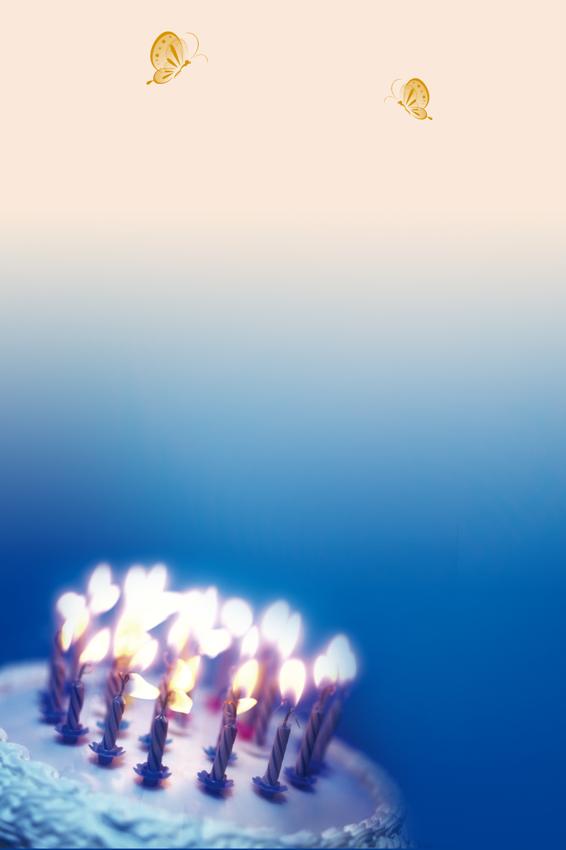 高清生日快乐浪漫海报背景图，文艺清新JPG/PSD设计素材下载