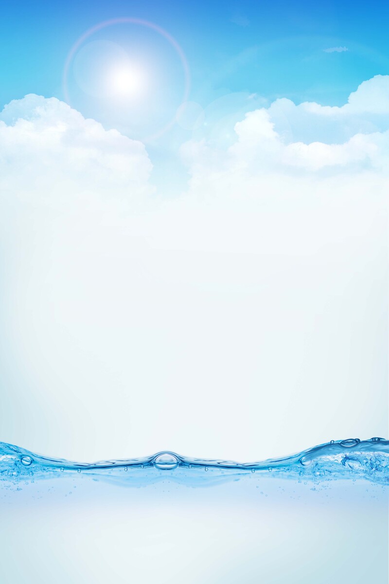 高清深沉补水化妆品海报背景，卡通手绘JPG/PSD素材免费下载