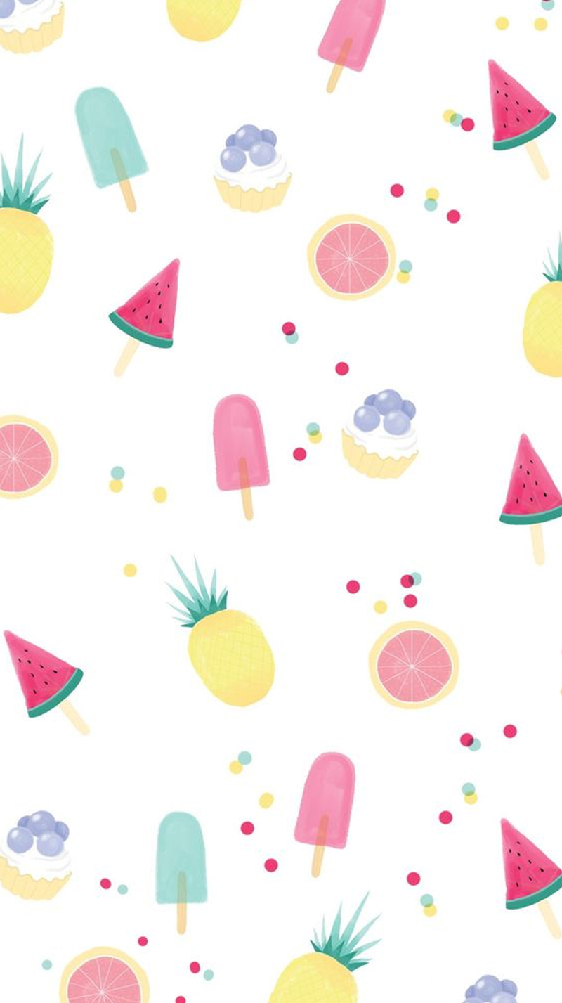 手绘卡通夏日冰棍广告图，高清JPG素材，创意下载