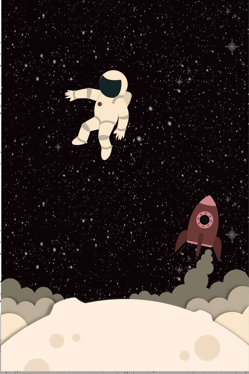 卡通太空宇宙高清图片，星星地球手绘JPG/AI设计素材下载
