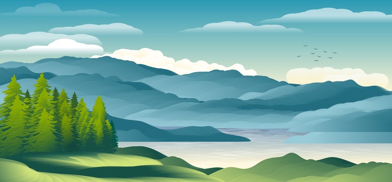 插画背景高清JPG，1920*895尺寸，卡通手绘设计素材下载