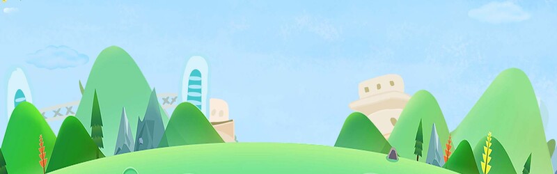 卡通手绘夏季旅游背景图，高清JPG/PSD素材下载