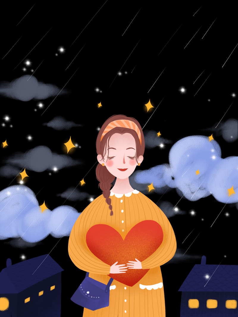 卡通手绘背景图，高清JPG/PSD格式素材下载