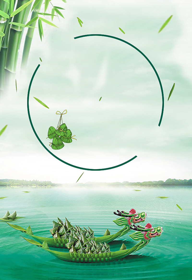 端午节海报素材，卡通手绘高清JPG/PSD格式，免费下载！