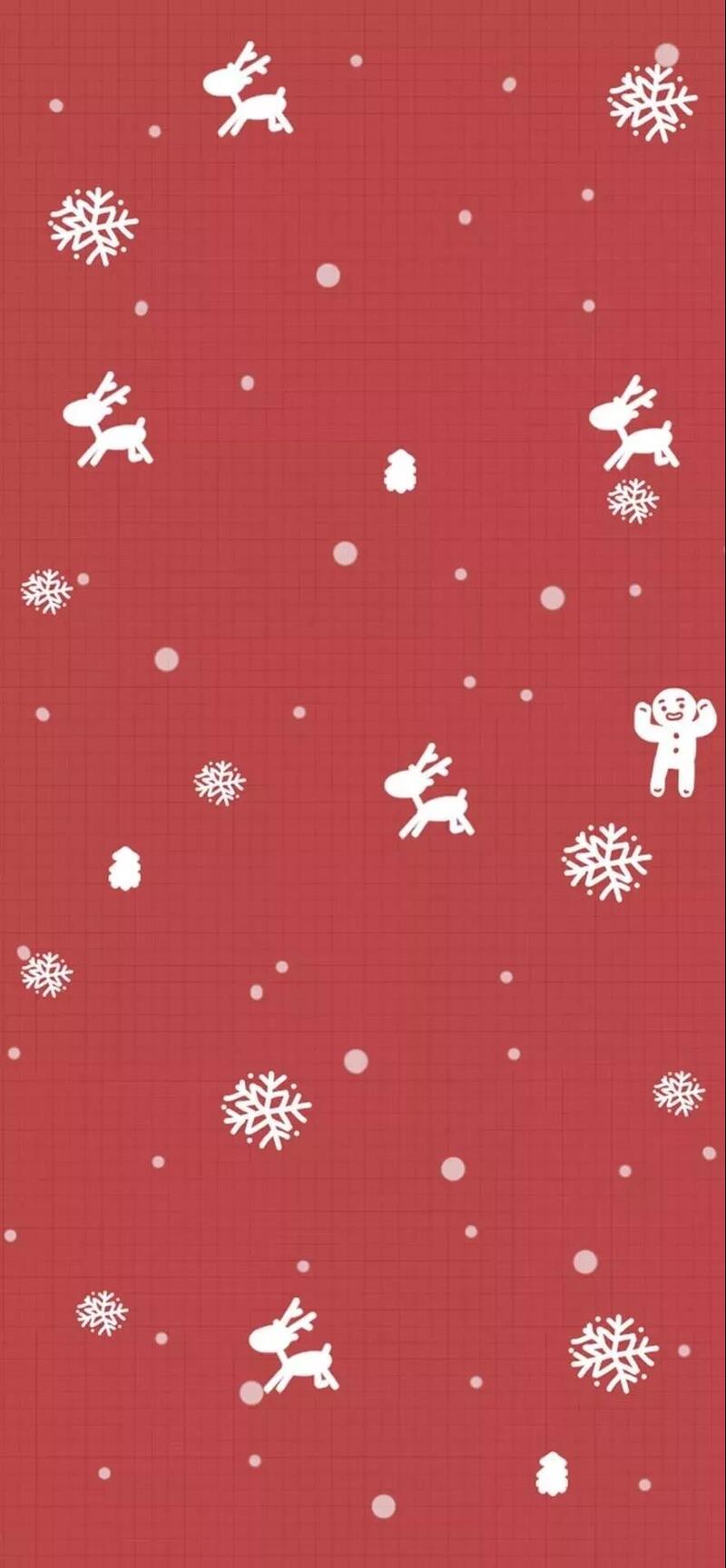 小鹿雪花背景高清JPG，卡通手绘图片素材，免费下载