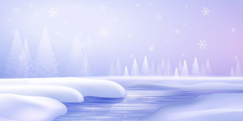 手绘积雪背景图，高清JPG雪景素材，卡通手绘风格，免费下载