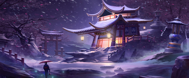高清游戏场景人物JPG素材，卡通手绘背景图片，免费下载