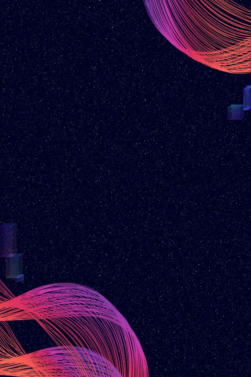 抖音风故障风促销海报，高清JPG与PSD设计素材，卡通手绘任选下载