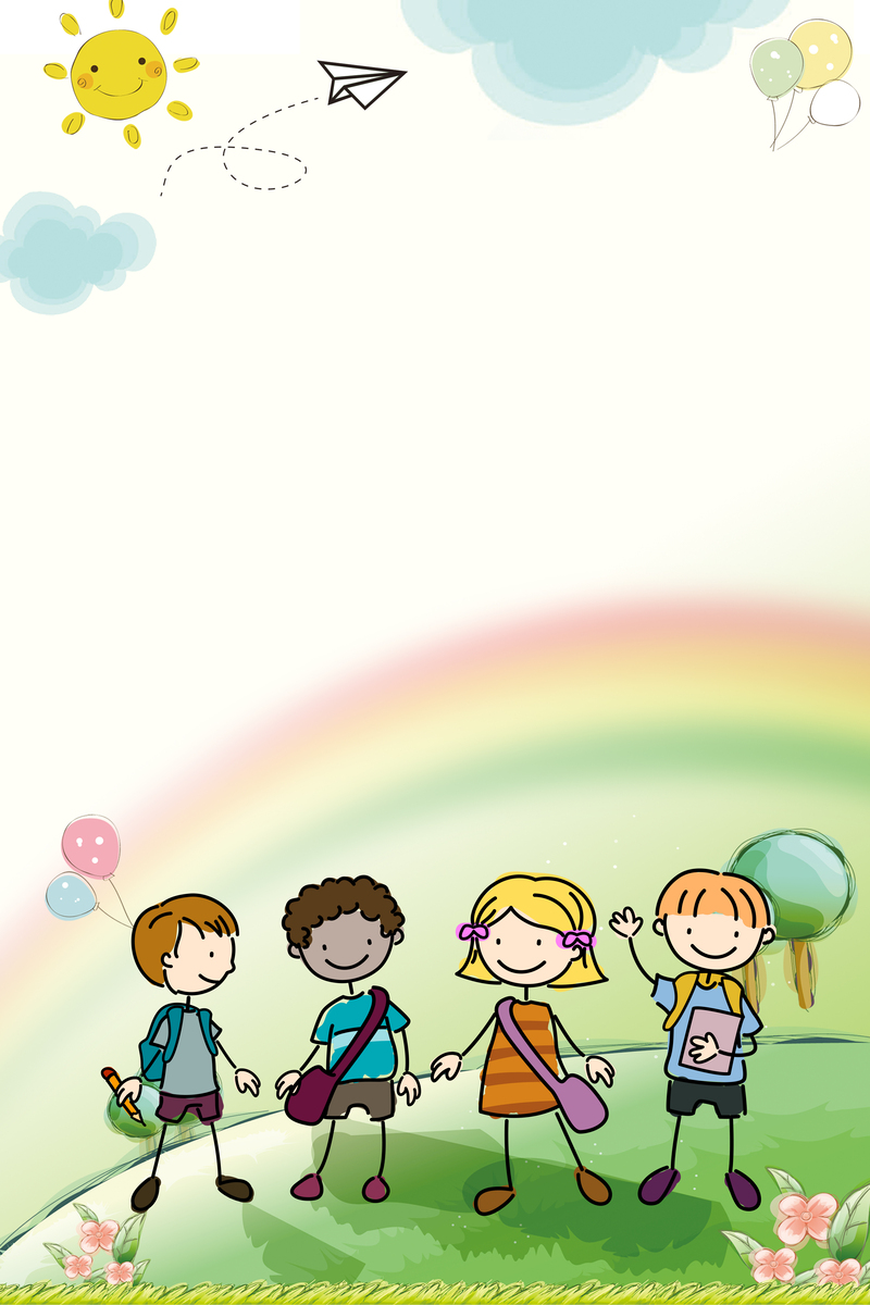 幼儿园招生海报背景，矢量卡通手绘JPG/PSD高清设计素材下载