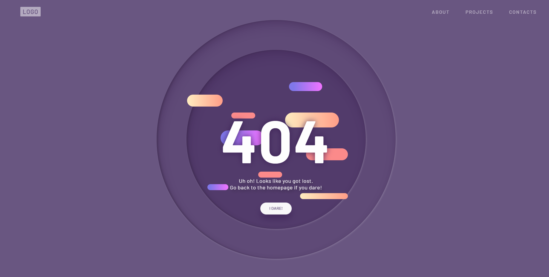 超好看的404提示页面