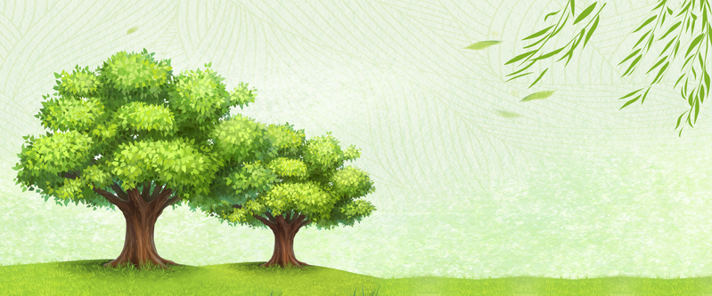 植树节卡通Banner，高清JPG与PSD设计素材下载