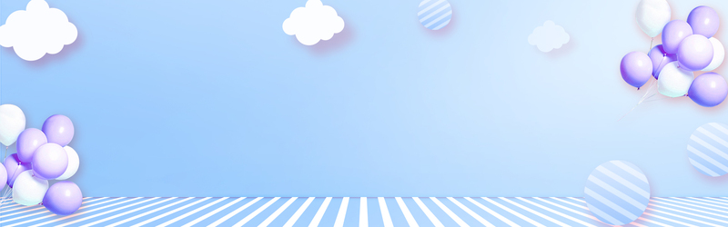夏季新品发布，精选卡通Banner背景JPG/PSD设计素材，高清手绘风格，免费下载