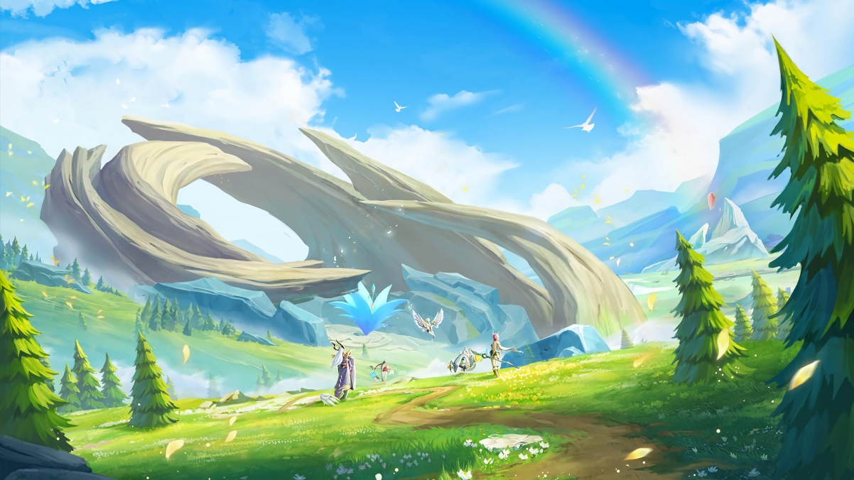 王者荣耀六周年庆典，绝美原画壁纸4K超清版，3840x2160分辨率下载