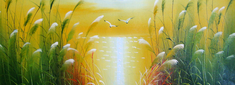 童话秋韵插画背景，高清JPG卡通手绘素材下载