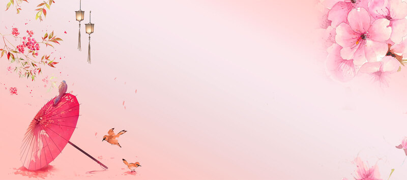 浪漫花朵背景海报，高清JPG+手绘PSD设计素材下载