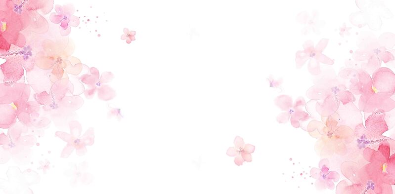 妇女节主题，樱花桃花粉调清新海报模板，高清JPG/PSD素材下载