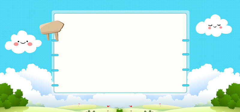 四月你好，清新可爱卡通Banner，高清JPG/PSD素材免费下载