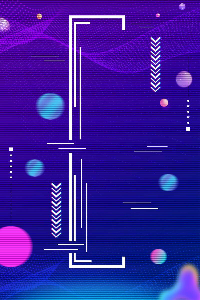 抖音风手绘促销海报设计，故障风高清JPG素材下载