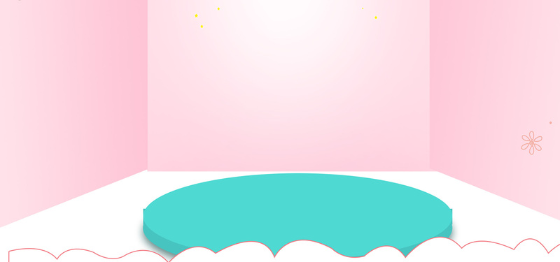 粉色母亲节立体背景图，高清JPG/PSD设计素材下载（卡通手绘版）