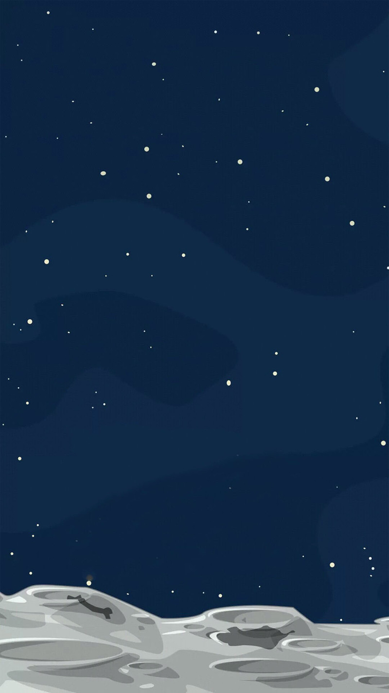 手绘星空H5背景，高清JPG卡通手绘素材，一键下载