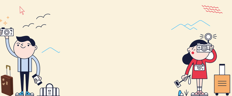 租房Banner素材，卡通手绘JPG/PSD高清下载