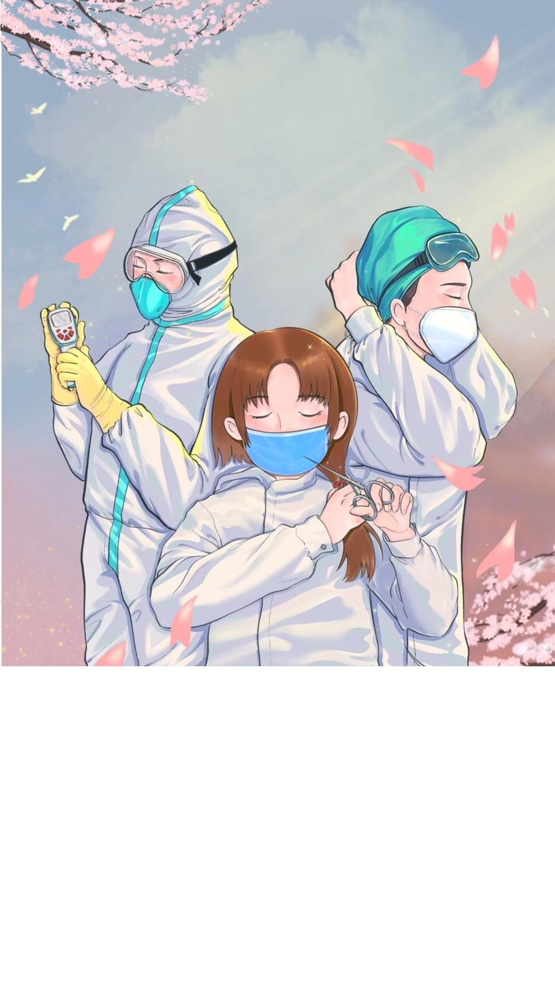 医护人员卡通手绘图片，高清JPG素材下载