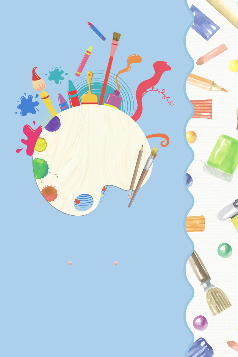 卡通少儿涂鸦绘画，高清JPG与手绘PSD素材免费下载