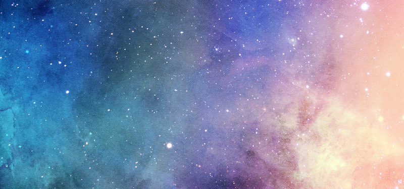 水彩星空高清JPG，卡通手绘设计素材下载