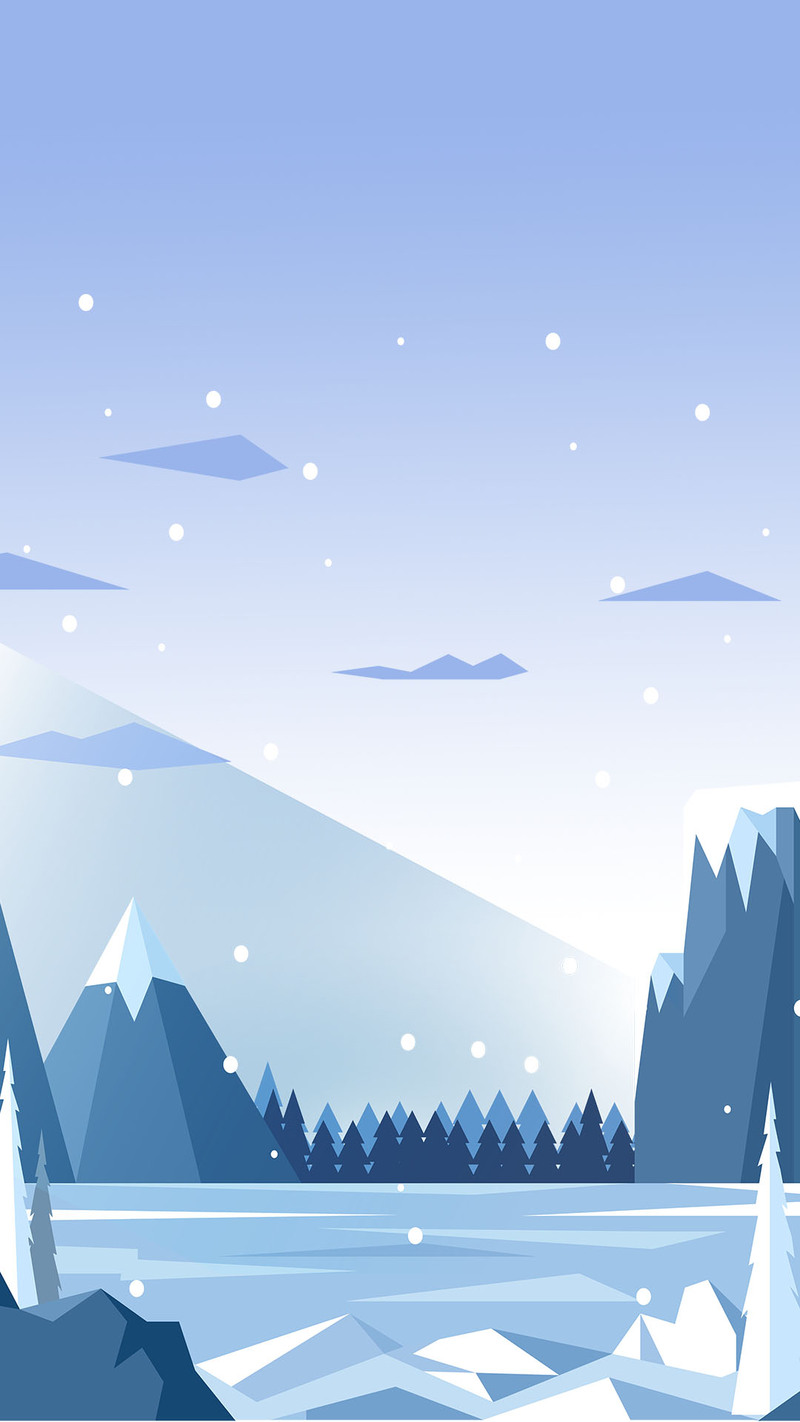 冬日卡通雪景特惠，高清JPG/手绘PSD设计素材下载