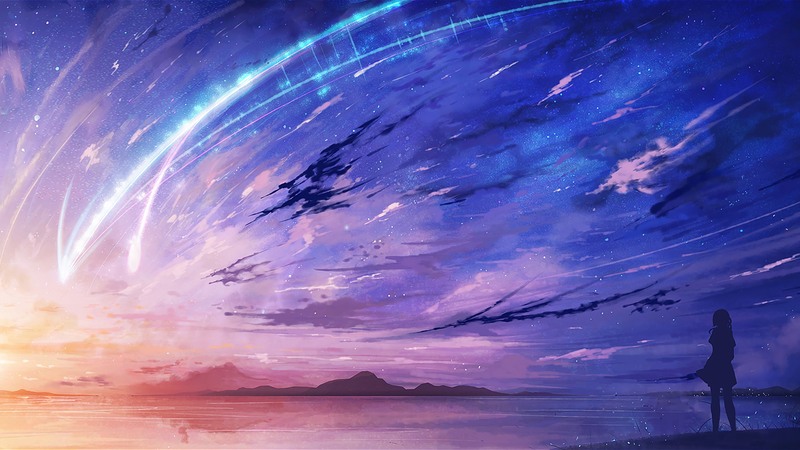 璀璨流星高清JPG，卡通手绘图片素材，一键下载