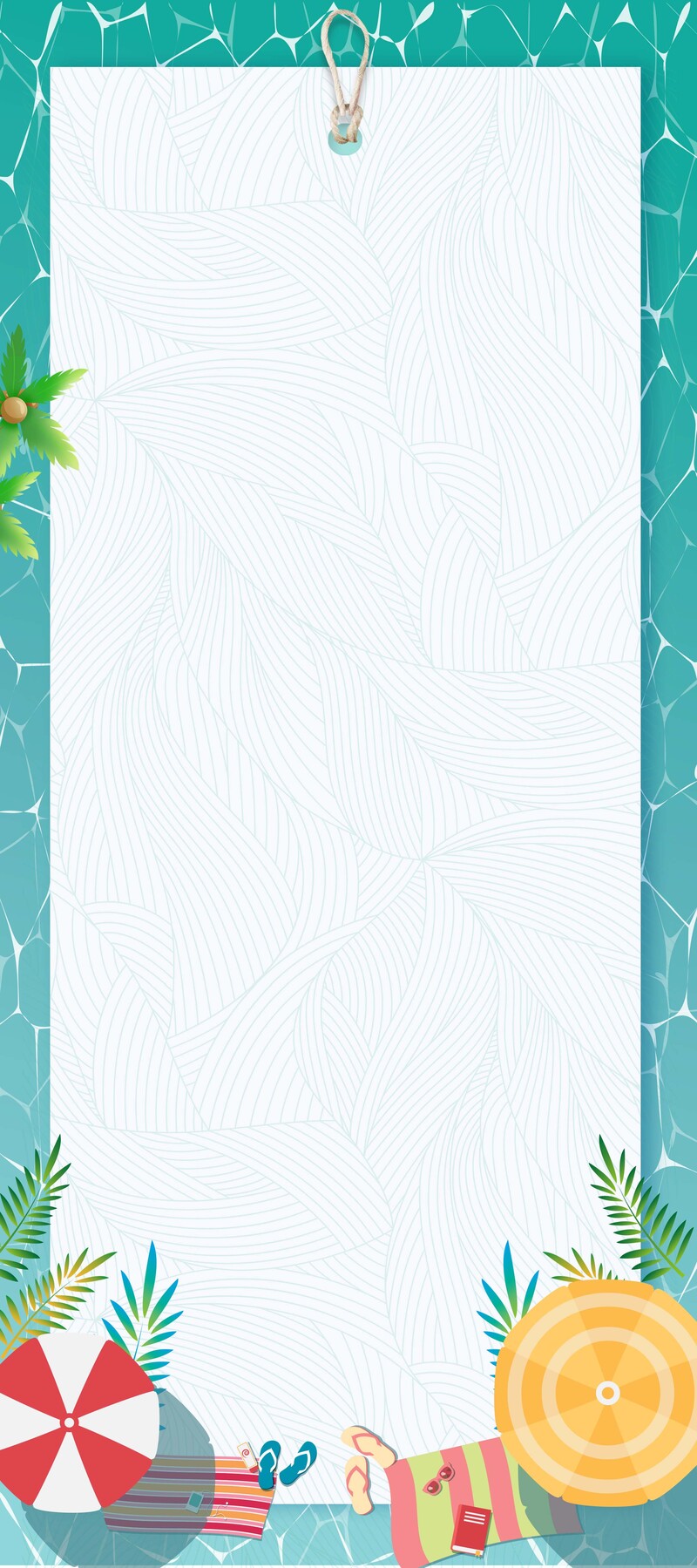 夏日促销必备，绿色卡通X展架JPG/PSD设计素材，高清手绘下载
