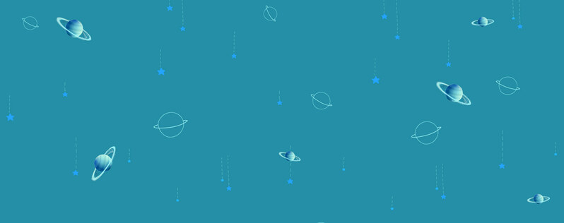 卡通星空宇宙背景图，母婴主题高清JPG/手绘PSD素材下载
