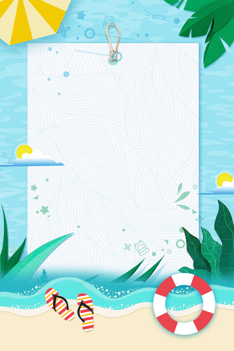 清新夏日畅游，促销游泳旅游海报设计素材，高清JPG/PSD下载