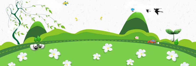 立春节气手绘简约banner，高清JPG卡通素材，PSD格式免费下载