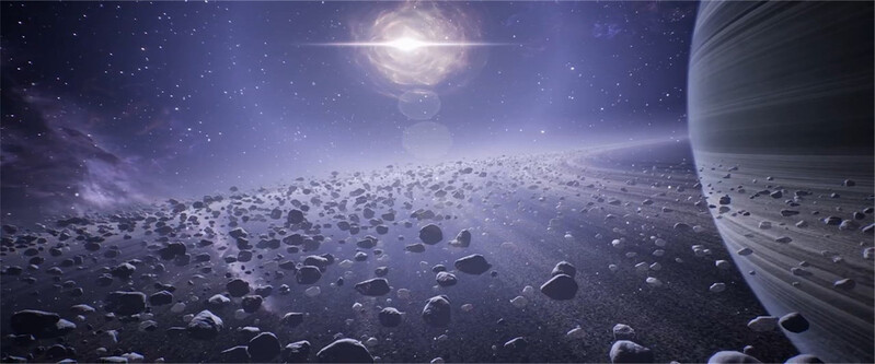 星空陨石高清JPG海报，质感纹理设计素材，免费下载
