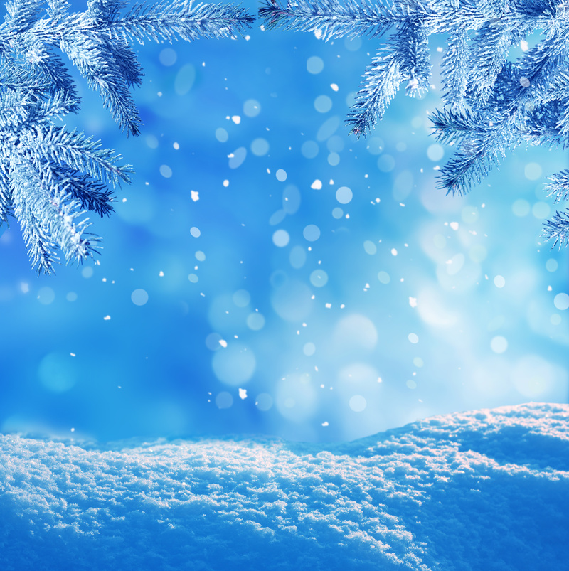 冬日雪景高清JPG背景图，质感纹理设计素材下载