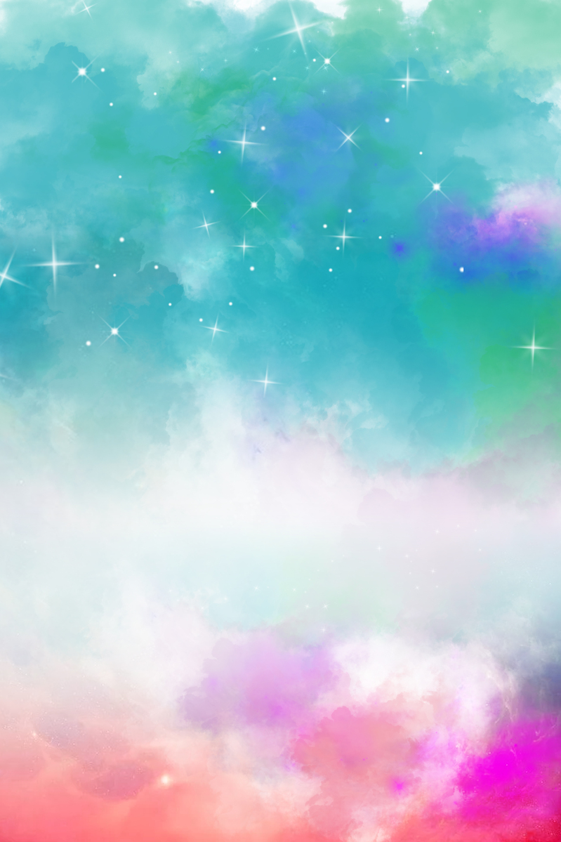 水彩星空渐变背景，高清JPG与PSD设计素材，质感纹理俱佳，免费下载