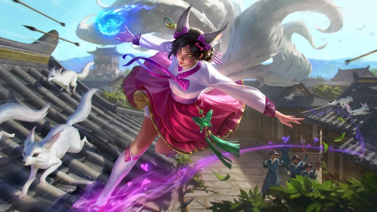 英雄联盟LOL，绝美阿狸皮肤4K高清壁纸，3840x2160分辨率，免费下载