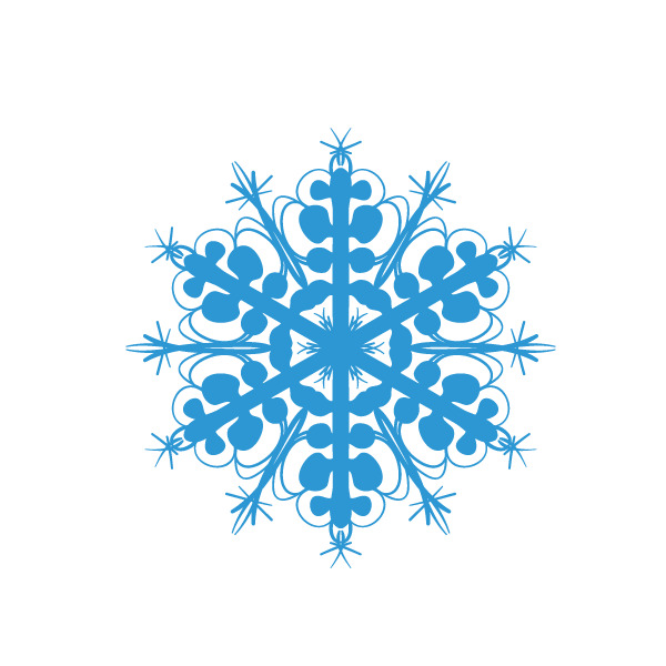 花纹底纹雪花装饰图案，淡蓝色高清PNG透明图片，圣诞节节日元素设计素材下载
