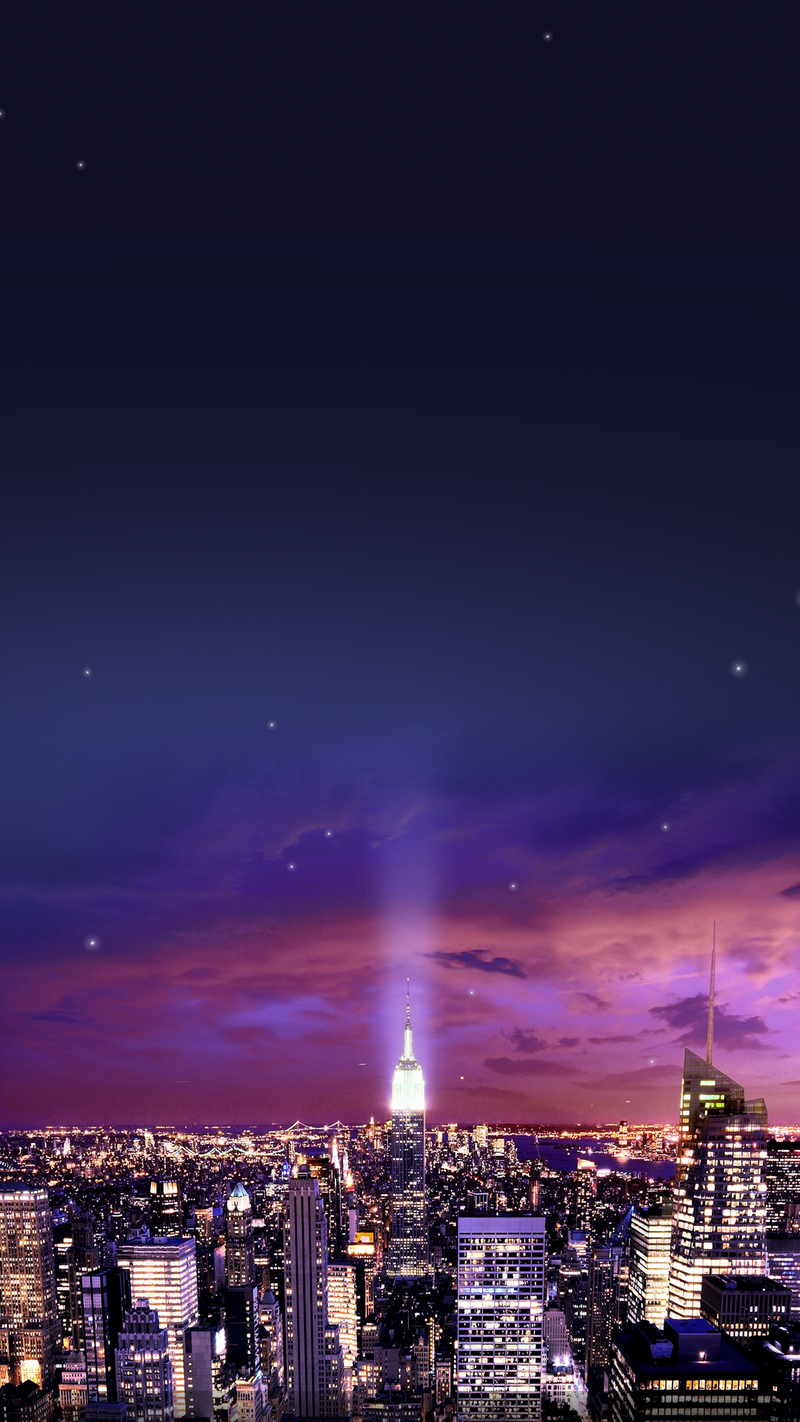 蓝色夜景城市H5背景图，高清JPG/PSD，电商狂欢设计素材下载