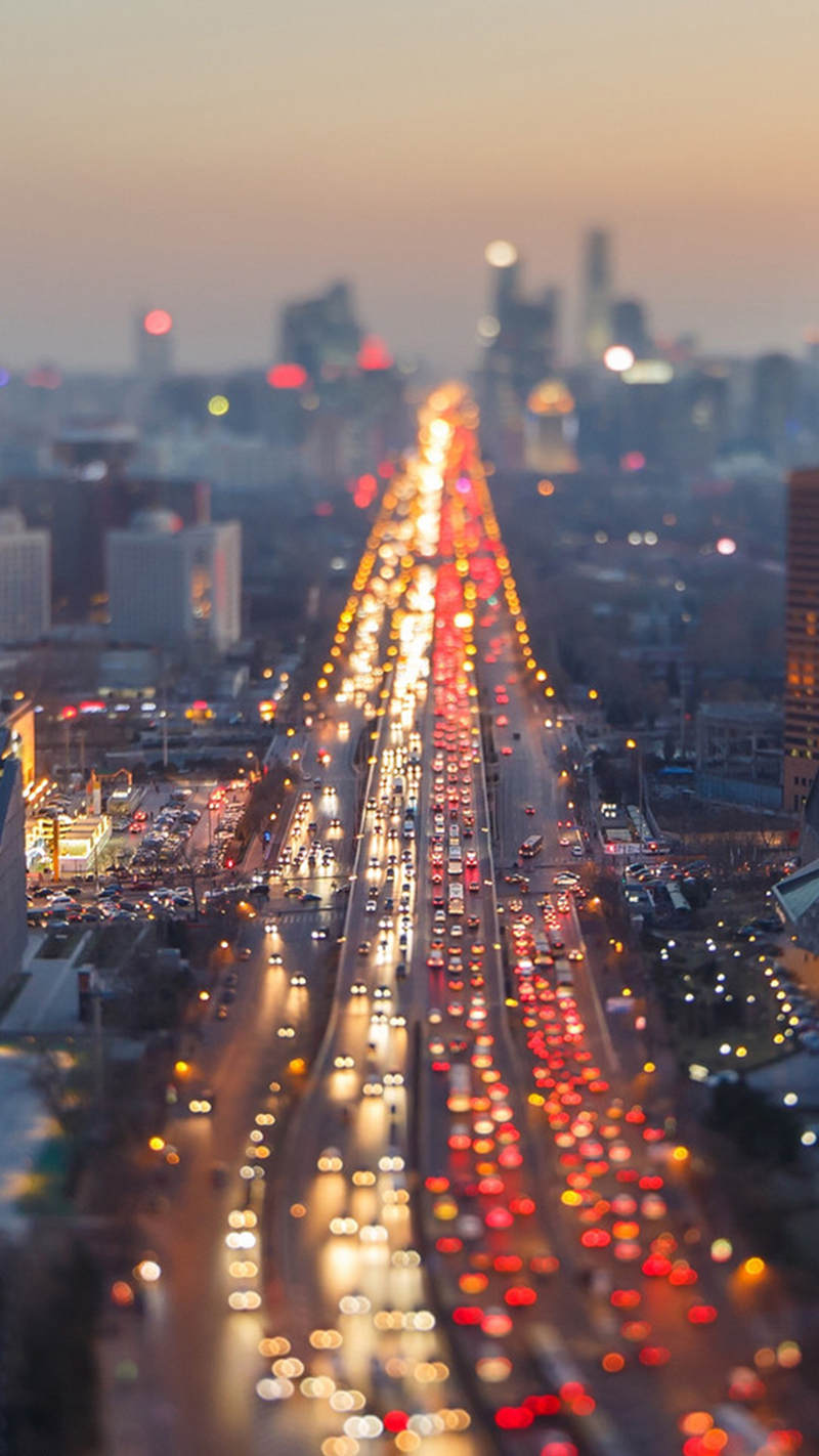 唯美城市街景H5背景，高清JPG图片素材，风景摄影设计下载