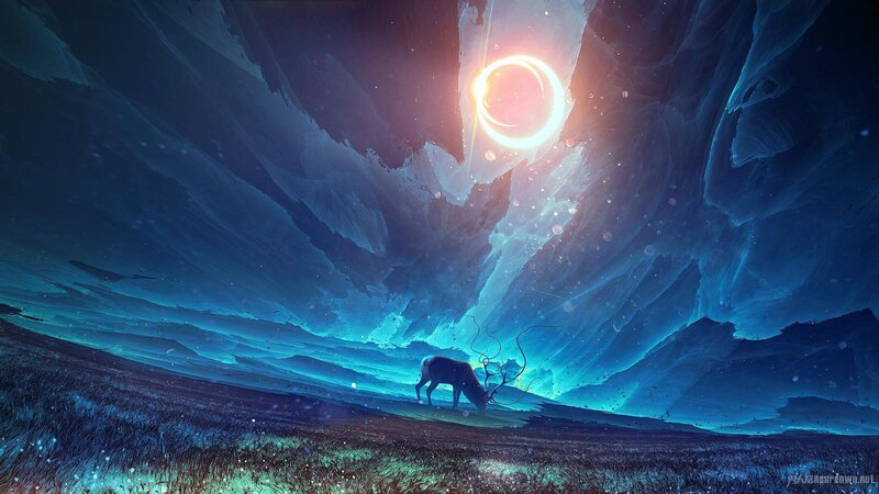 质感星空夜景JPG背景图，高清纹理PSD设计素材下载