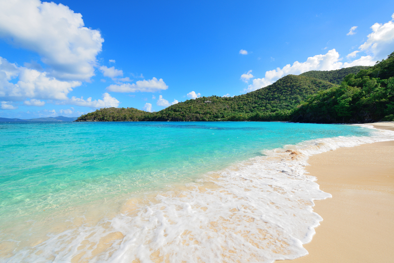夏日海滩美景摄影，高清JPG旅游广告素材，免费下载！
