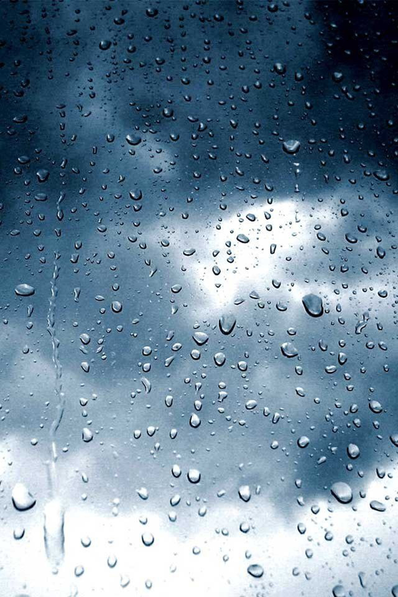 质感深蓝玻璃雨珠背景JPG，高清纹理设计素材下载