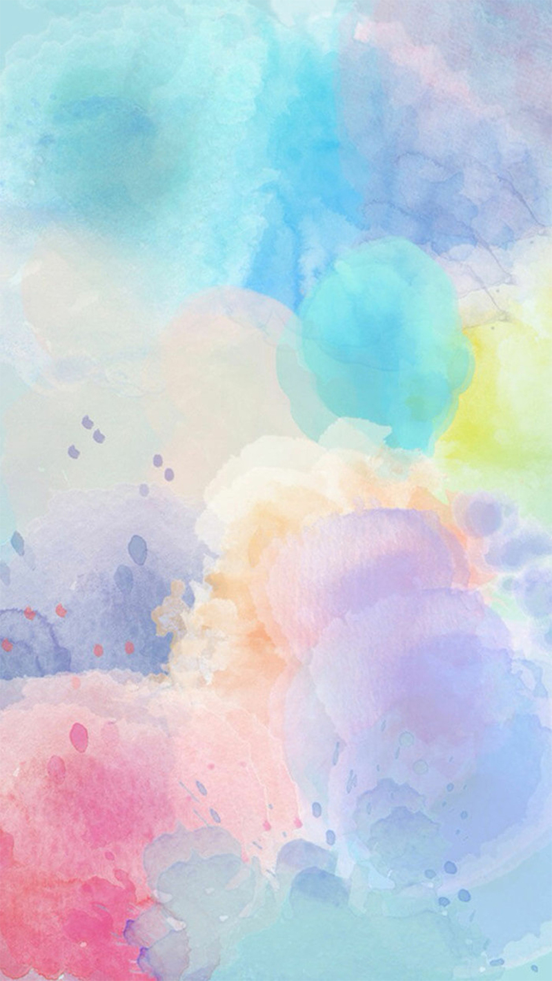 浪漫花季，唯美彩色水彩JPG图片，高清质感纹理，设计素材免费下载