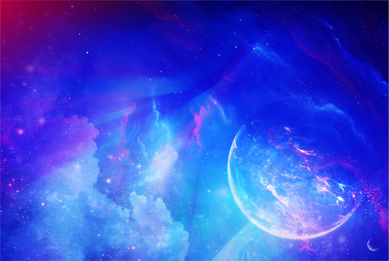 星空炫酷背景JPG高清质感纹理，设计素材免费下载