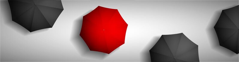红色雨伞俯视矢量图，高清JPG质感纹理，AI格式设计素材下载