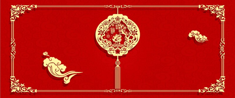 红色国风剪纸淘宝背景图，高清JPG+PSD素材，质感纹理任选下载