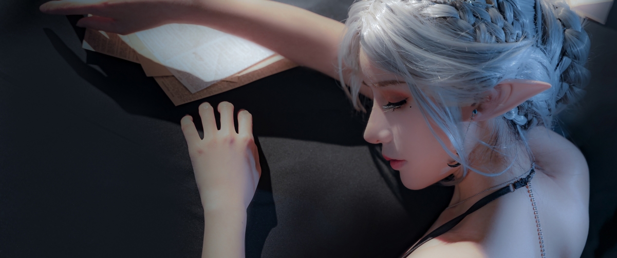 COS海琴烟同人美女，超清4K带鱼屏壁纸，惊艳cosplay美女图片，3440x1440高清下载