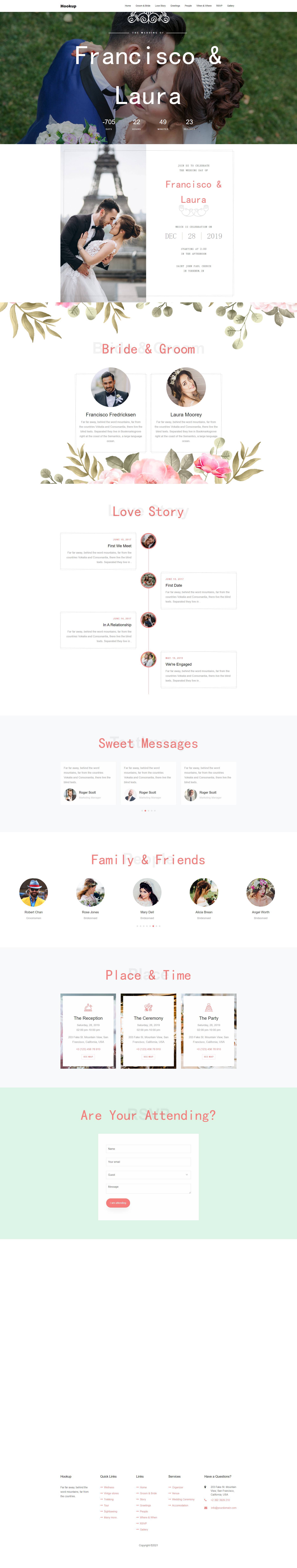 响应式bootstrap4婚礼策划婚庆网站模板